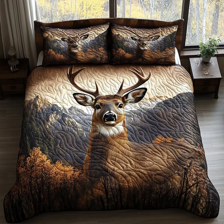 Set di biancheria da letto trapuntata in 3 pezzi - Animali della Foresta
